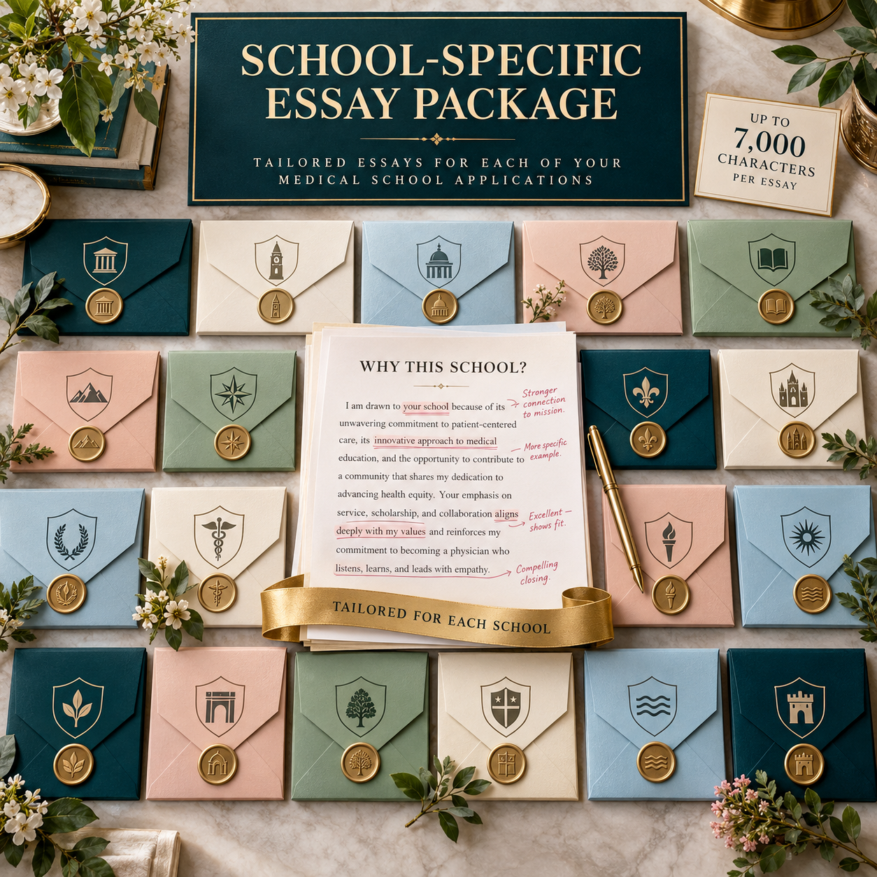 School-Specific Essay Only Package