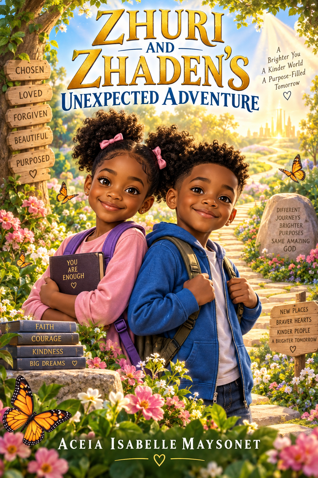 Zhuri and Zhaden's Unexpected Adventure Christian children's book cover